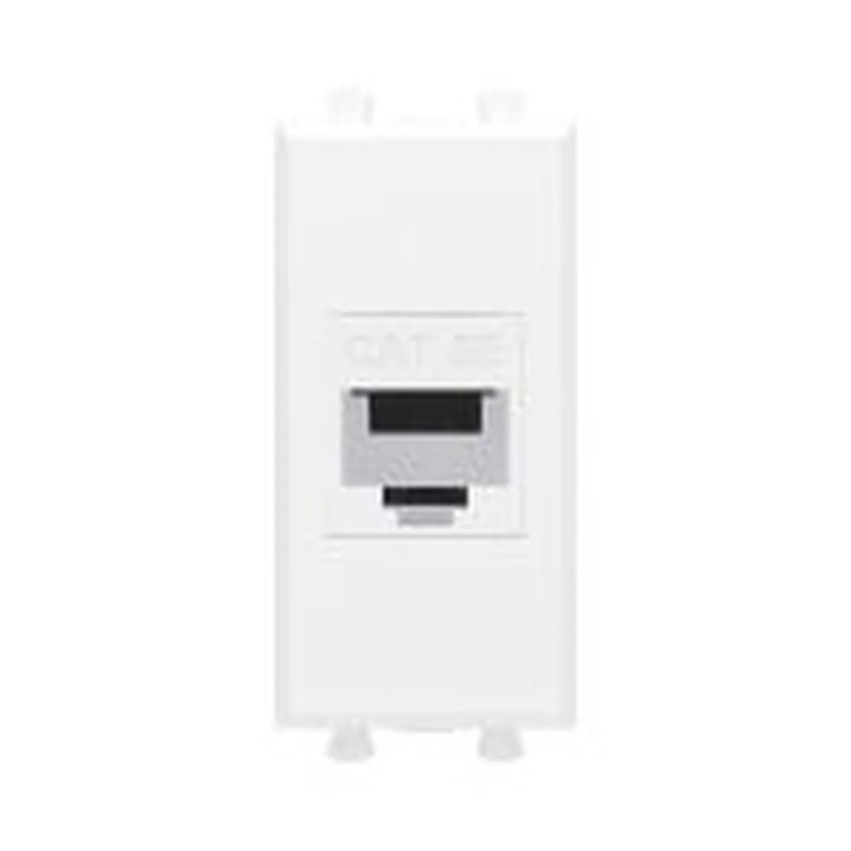 Розетка компьютерная 1мод. Avanti «Белое облако» RJ45 кат.5E без шторок модульная механизм DKC 4400661