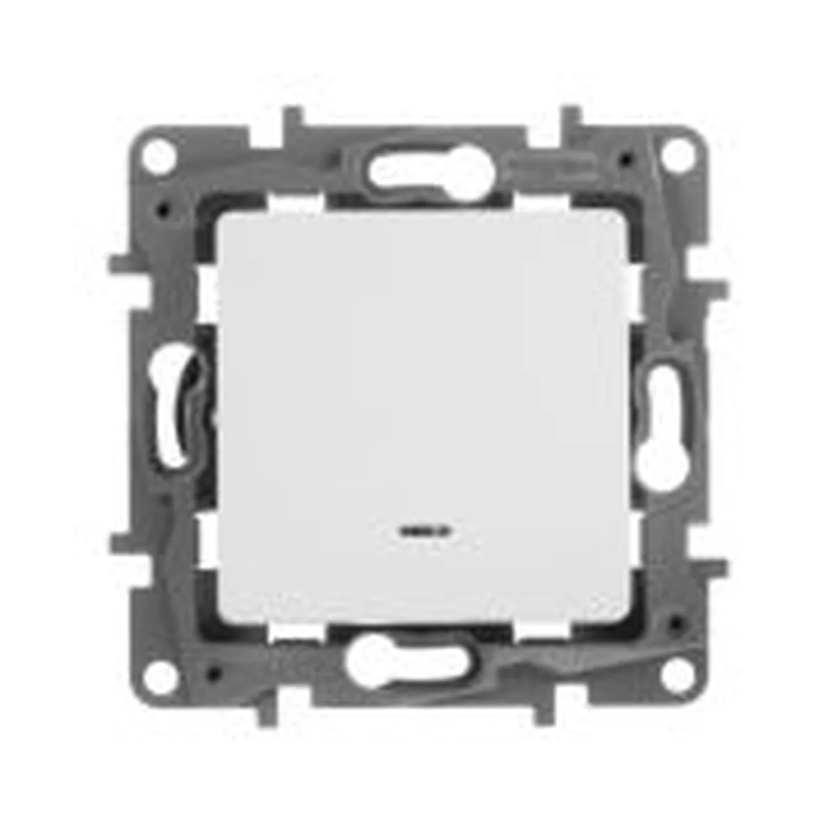 Выключатель 1-кл. СП Etika 10А IP20 250В 10AX с подсветкой/индикацией безвинтов. зажимы механизм бел. Legrand 672203