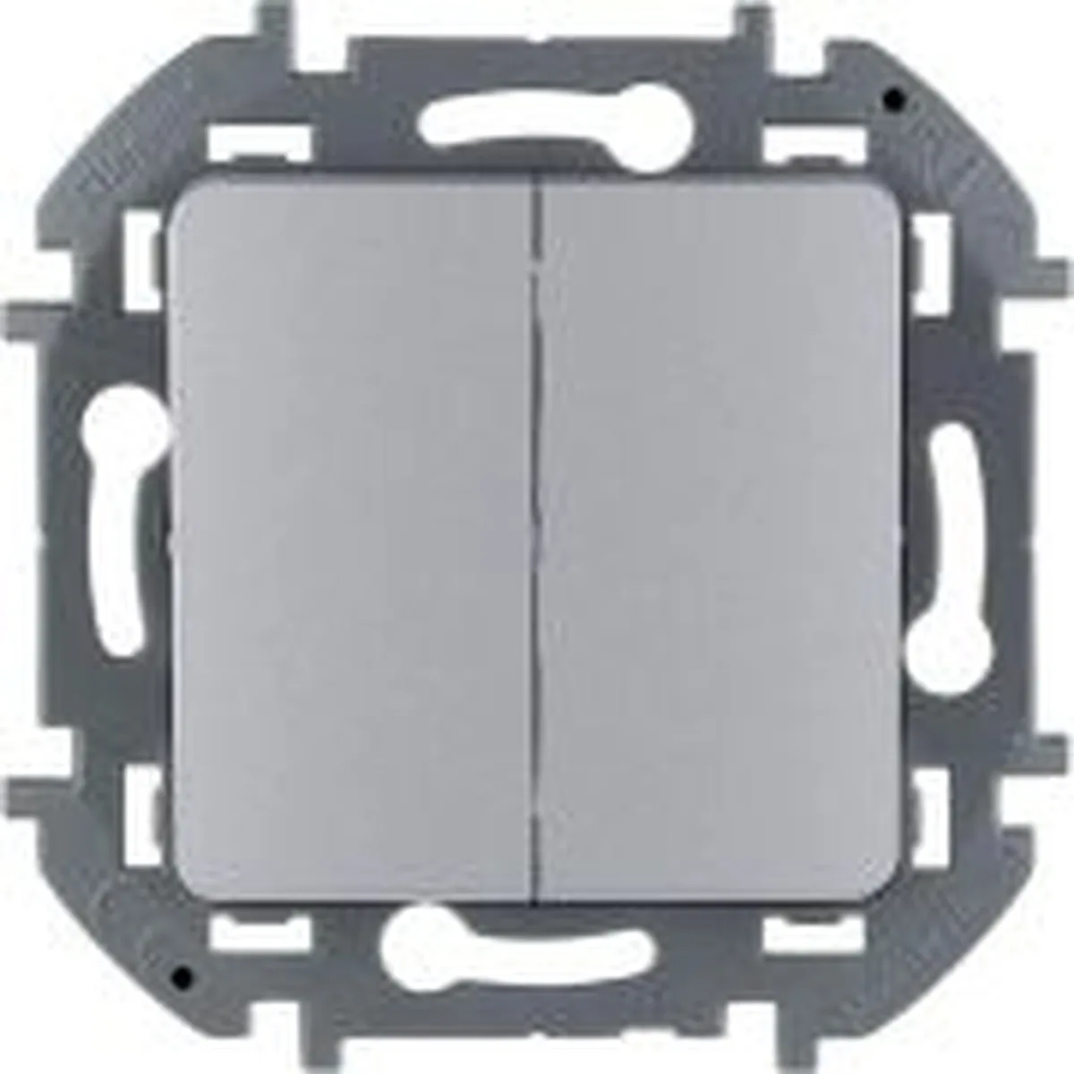Выключатель 2-кл. Inspiria 10А IP20 250В 10AX механизм алюм. Legrand 673622