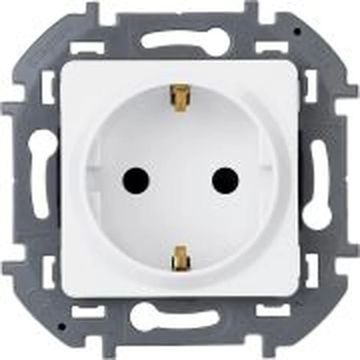 Розетка 1-м СП Inspiria 16А IP20 250В 2P+E немецк. стандарт механизм бел. Legrand 673720