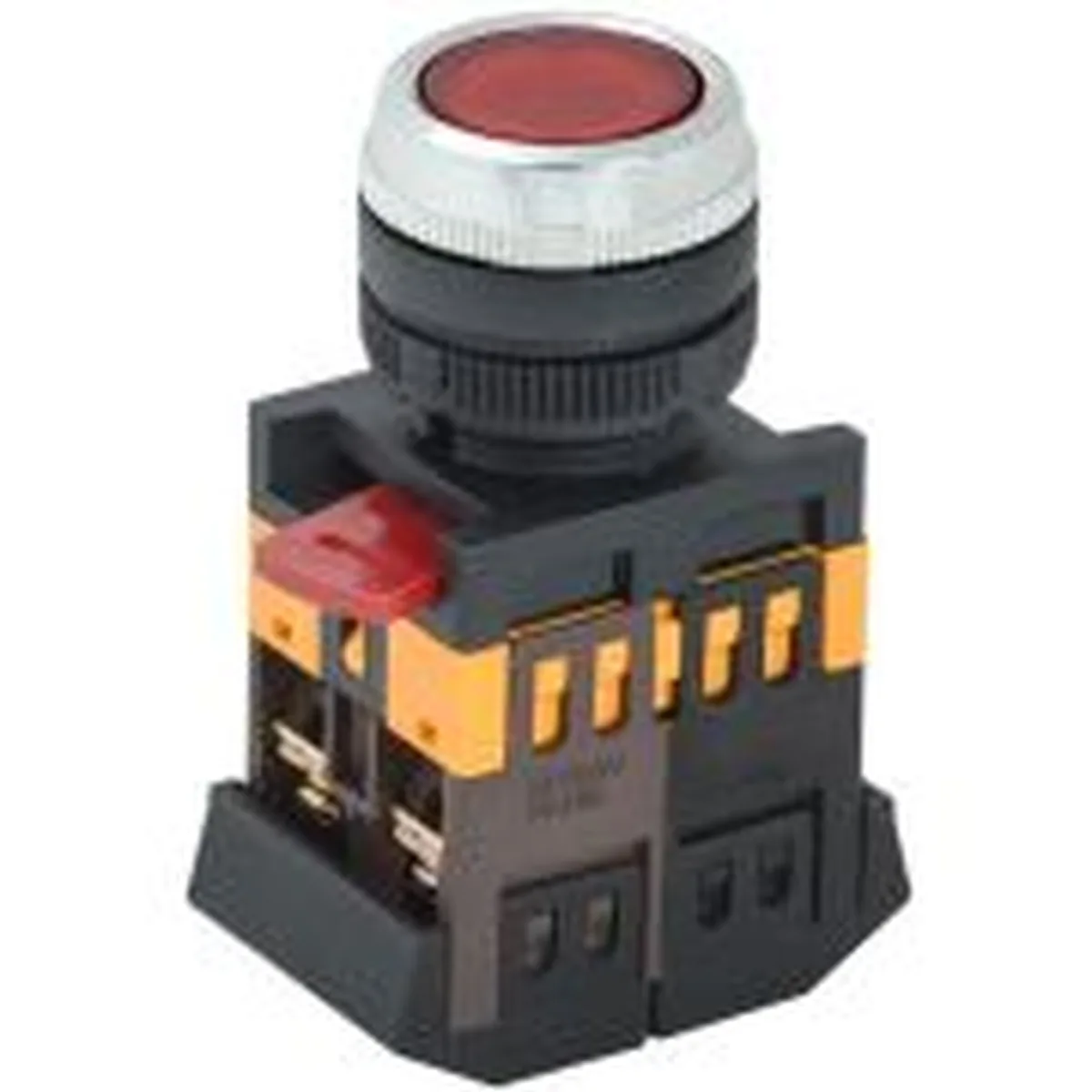 Кнопка ABLFS-22 d22мм 1НО+1НЗ 240В неон красн. GENERICA BBT30-ABLFS-K04