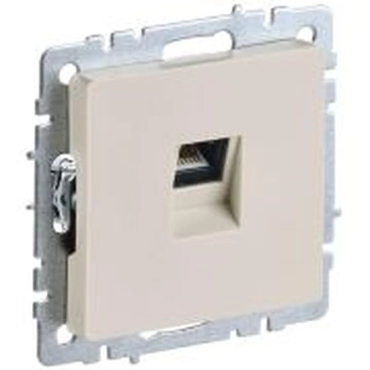 Розетка компьютерная СП RJ45 кат.5E BRITE РК10-БрКр механизм беж. IEK BR-K10-1-K10
